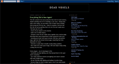 Desktop Screenshot of deadvoxels.blogspot.com