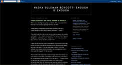 Desktop Screenshot of nadyasulemanboycott.blogspot.com