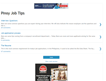 Tablet Screenshot of pinoyjobtips.blogspot.com