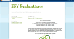 Desktop Screenshot of efyevaluations.blogspot.com