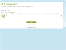 Tablet Screenshot of efyevaluations.blogspot.com
