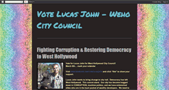 Desktop Screenshot of lucas4wehocouncil.blogspot.com