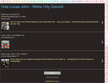 Tablet Screenshot of lucas4wehocouncil.blogspot.com