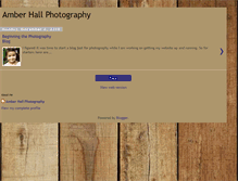 Tablet Screenshot of amberleehallphotography.blogspot.com