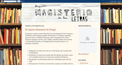 Desktop Screenshot of magisterioletras.blogspot.com