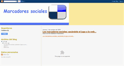 Desktop Screenshot of marcadoressociales.blogspot.com