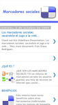 Mobile Screenshot of marcadoressociales.blogspot.com