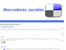 Tablet Screenshot of marcadoressociales.blogspot.com