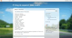 Desktop Screenshot of espanolpasocuatro.blogspot.com