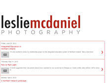 Tablet Screenshot of lesliemcdanielphotography.blogspot.com