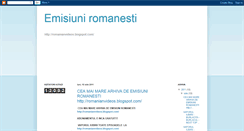 Desktop Screenshot of emiusiuniromanesti.blogspot.com