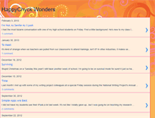 Tablet Screenshot of happychyckwonders.blogspot.com