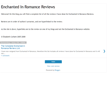 Tablet Screenshot of enchantedinromancereviews.blogspot.com