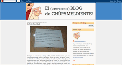 Desktop Screenshot of chupameldiente.blogspot.com