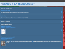 Tablet Screenshot of mexicoylatecnologia.blogspot.com