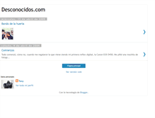 Tablet Screenshot of des-conocidos.blogspot.com