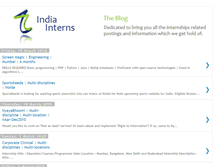 Tablet Screenshot of india-interns.blogspot.com
