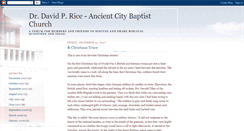 Desktop Screenshot of ancientcitybaptist.blogspot.com