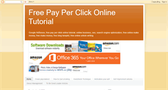 Desktop Screenshot of freepayperclickonlinetutorial.blogspot.com