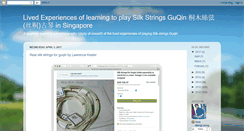 Desktop Screenshot of guqinlearner.blogspot.com