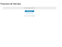 Tablet Screenshot of francisco-de-narvaez.blogspot.com