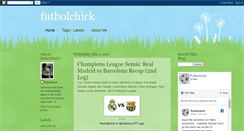 Desktop Screenshot of futbolchick.blogspot.com