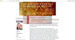 Desktop Screenshot of 1sentenceblogger.blogspot.com