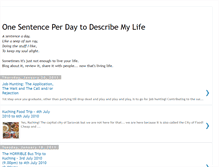 Tablet Screenshot of 1sentenceblogger.blogspot.com