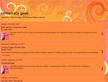 Tablet Screenshot of conspiracygeek.blogspot.com