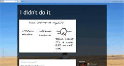 Desktop Screenshot of ididntdoithonest.blogspot.com