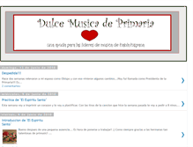 Tablet Screenshot of dulcemusicadeprimaria.blogspot.com