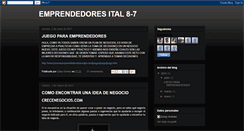 Desktop Screenshot of emprendedoresital8-7.blogspot.com
