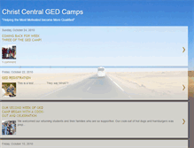 Tablet Screenshot of christcentralgedcamps.blogspot.com