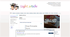 Desktop Screenshot of lightarticle.blogspot.com