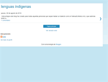 Tablet Screenshot of lenguasindigenas-olini.blogspot.com