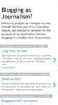 Mobile Screenshot of bloggingasjournalism.blogspot.com
