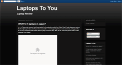 Desktop Screenshot of laptopstoyou.blogspot.com