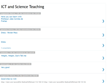 Tablet Screenshot of ictandscienceteaching.blogspot.com