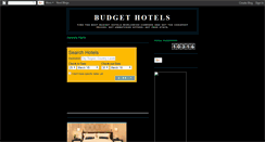 Desktop Screenshot of budgethotels-holidays.blogspot.com