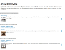 Tablet Screenshot of anjaborowicz.blogspot.com