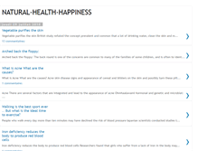 Tablet Screenshot of natural-health-happiness.blogspot.com