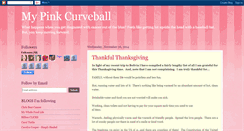 Desktop Screenshot of mypinkcurveball.blogspot.com