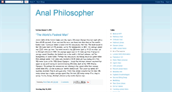 Desktop Screenshot of analphilosopher.blogspot.com