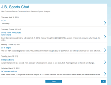 Tablet Screenshot of jbsportschat.blogspot.com