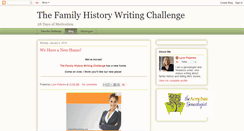 Desktop Screenshot of familyhistorywritingchallenge.blogspot.com