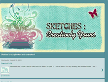 Tablet Screenshot of creativelyyourssketches.blogspot.com