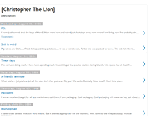 Tablet Screenshot of christopherthelion.blogspot.com