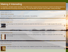 Tablet Screenshot of makeitinteresting.blogspot.com