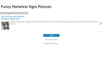 Tablet Screenshot of funnyhomelesssigns.blogspot.com