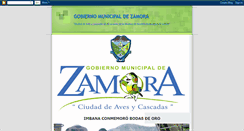 Desktop Screenshot of municipiozamora.blogspot.com